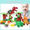 40pcs Dino Paradise Building Blocks Set Lightweight And Durable For Safe Play