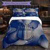 Italy Football Pattern 3 Pieces Bedding Set Soft Microfiber Duvet Cover with Pillow Cases for Bedroom
