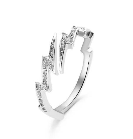 Fidget Anti Stress Anxiety Rotatable Rings For Women Fashion Shiny Zircon Flower Snowflake Spinner Finger Ring Aesthetic Jewelry