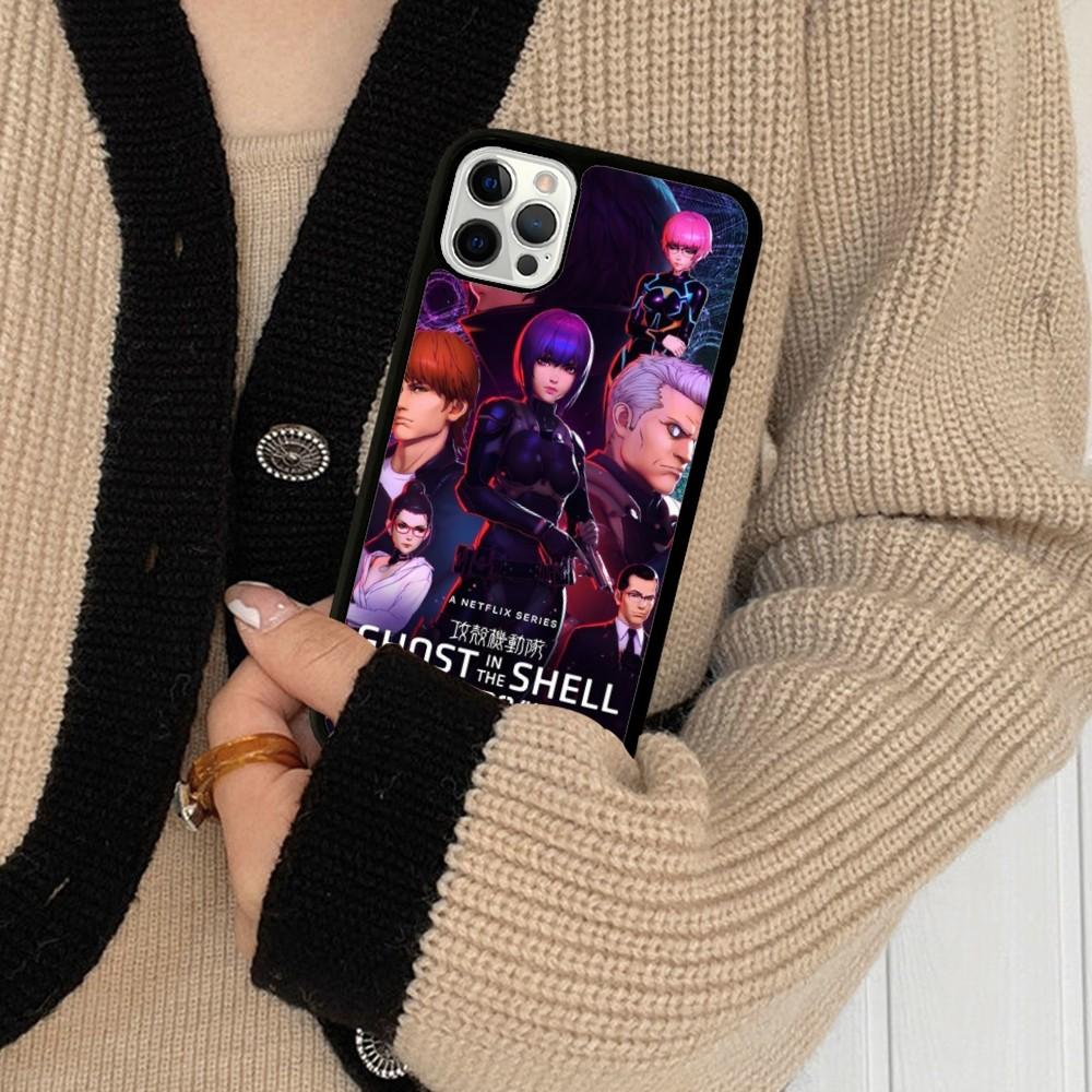 Ghost In the Shell Phone Case Silicone PC+TPU For For iPhone 11 12 13 14 15 16 Plus Pro Max Cover