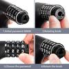 Bike Lock 5-Digit Combination Cable Resettable Anti-Theft Bike Lock For Outdoor Camping Scooter Trail Biking School Mountain