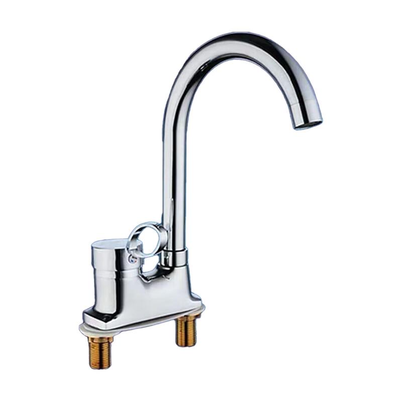 Minxi Copper Dual-Handle Hot & Cold Mixer Faucet