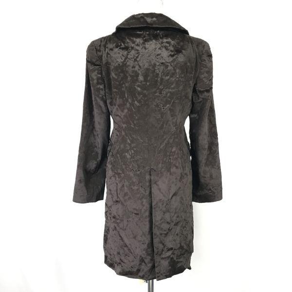 Rope Japan 90s-00s Velvet Chester Coat Women’s M Brown Luxury Cupra Lining(USED)