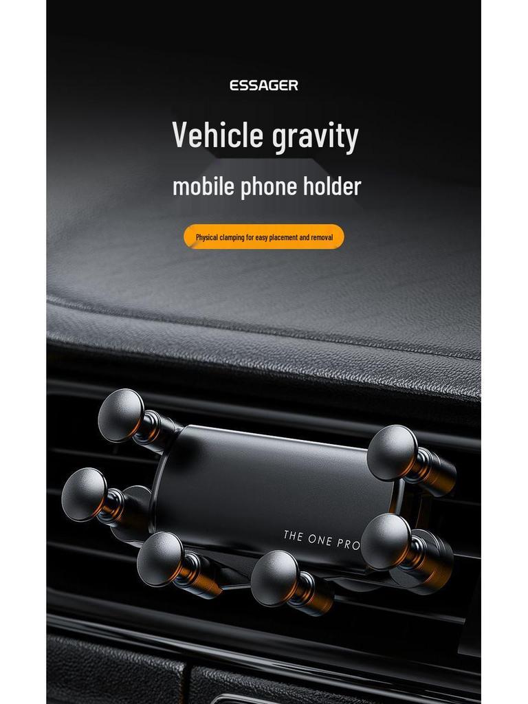 Gravity Retractable Car Vent Phone Holder