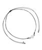 Nff Double Line Heart Necklace-Silver