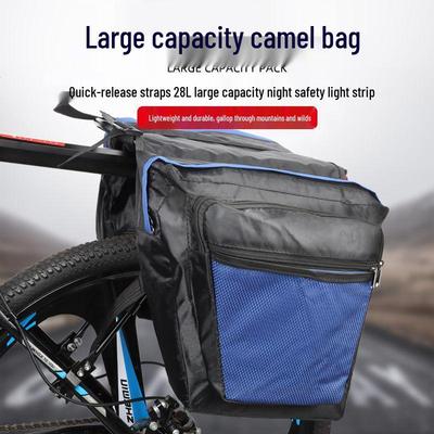 Wasserdichte Doppeltaschen für Mountainbikes: Satteltasche mit großem Fassungsvermögen für Gepäckträger hinten