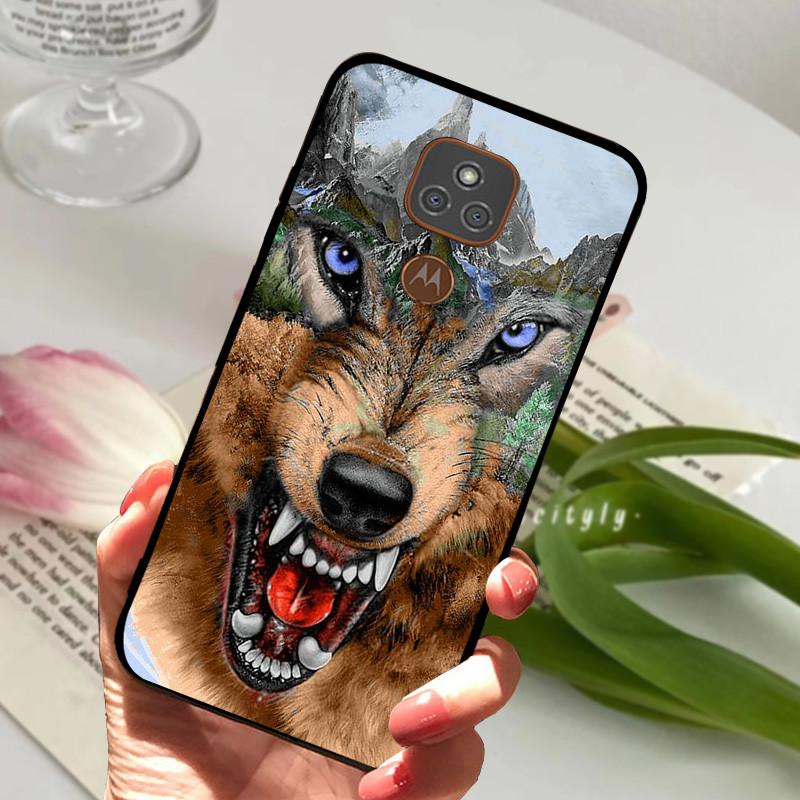 For Motorola Moto E7 Plus Cases E7Plus Cover Soft TPU Silicone Back Cover For Moto E7 E7i Power Case Black Bumper Shells Etui