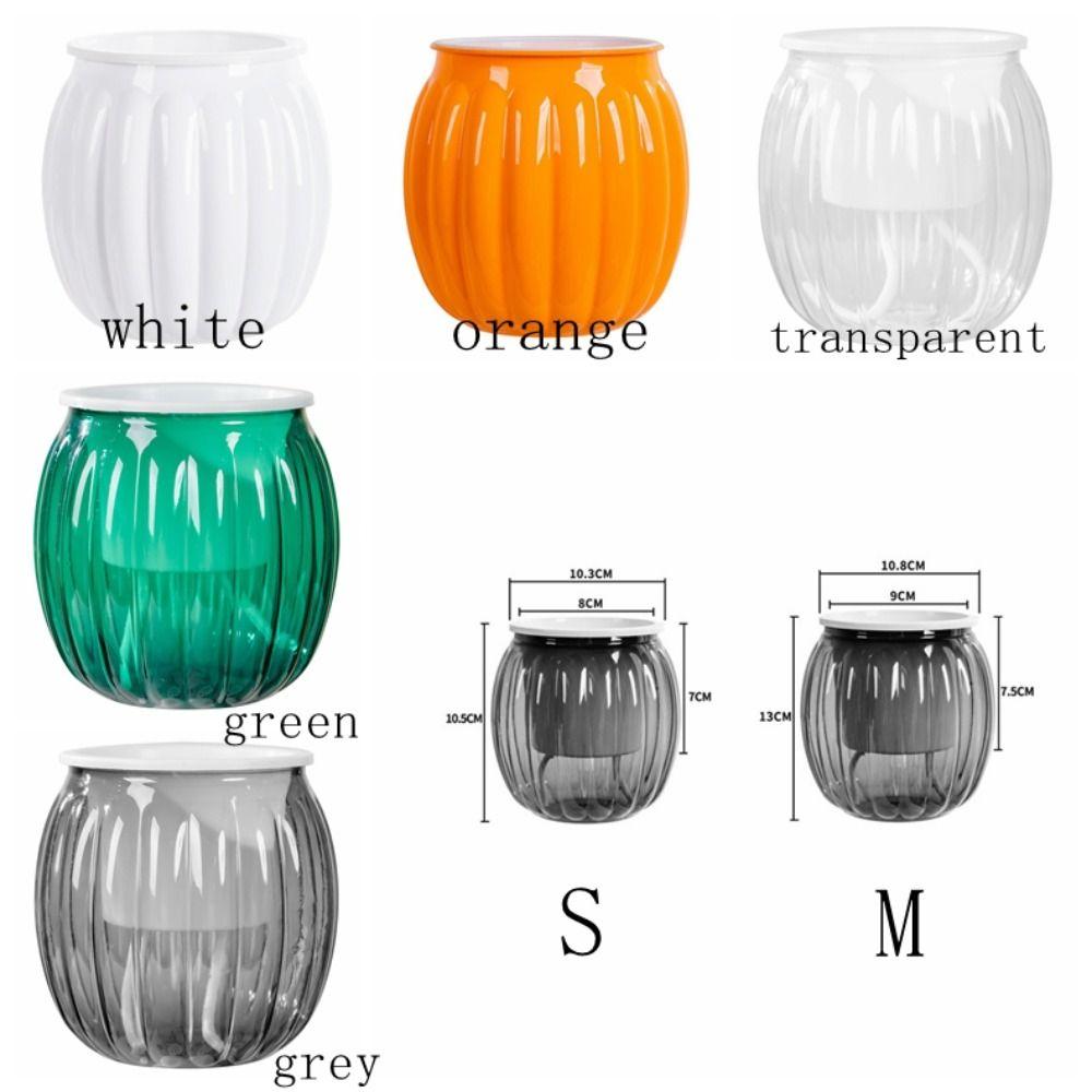 Nordic Style Water-Absorbing Flowerpot Transparent Automatic Watering Planter Garden Decor