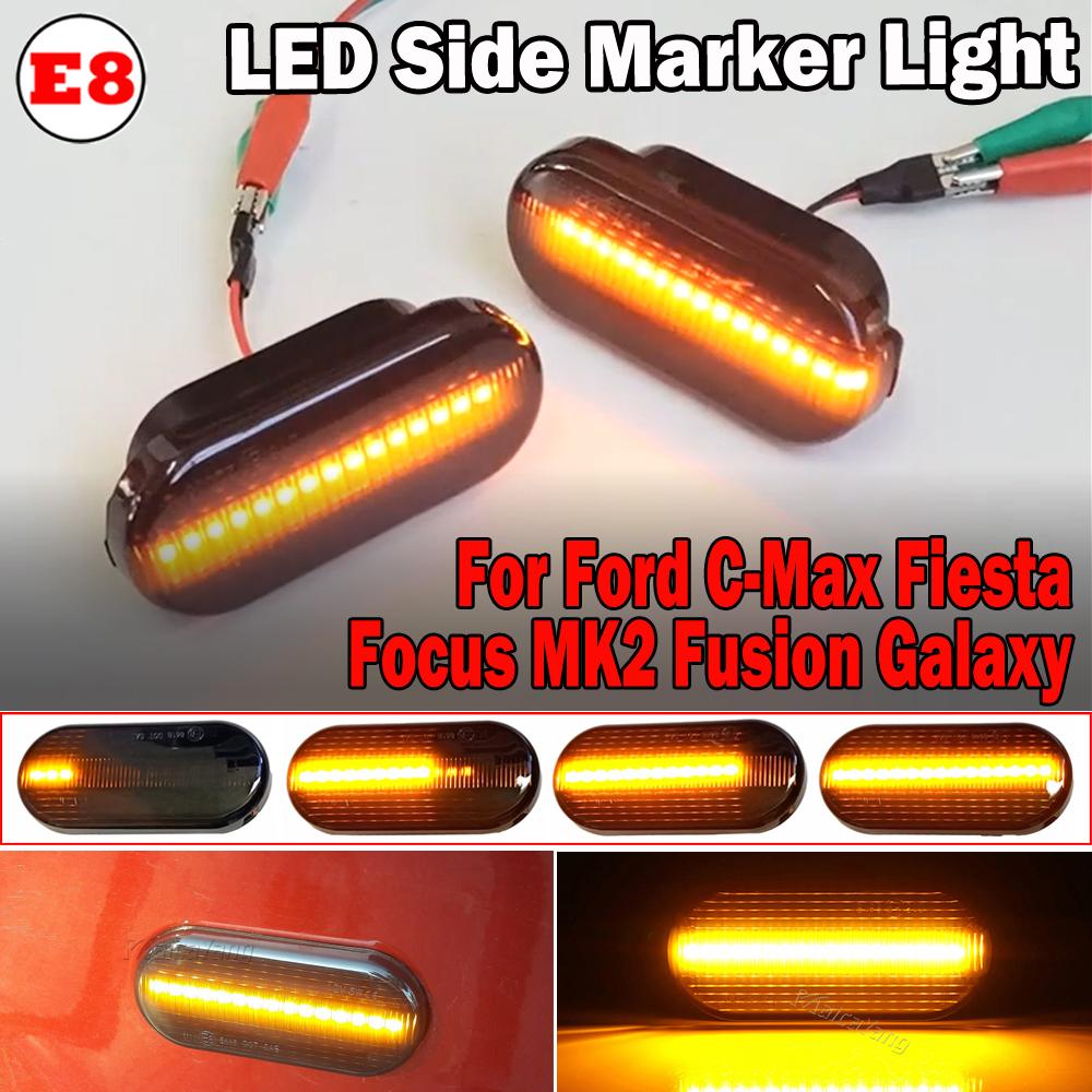 Side Marker Led Dynamic Turn Signal Light Flasher Indicator Blinker for Ford C-Max Fiesta Focus MK2 Fusion Galaxy for VW Polo
