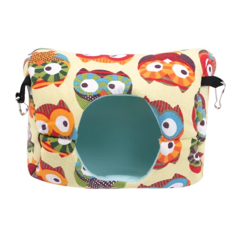 

Hamster s Nest Squirrel s Honey Bag Dutch Pig Guinea Pig Warm Cotton Nest Small Hanging Nest Pet Supplies 17-13cm армія зелений колір