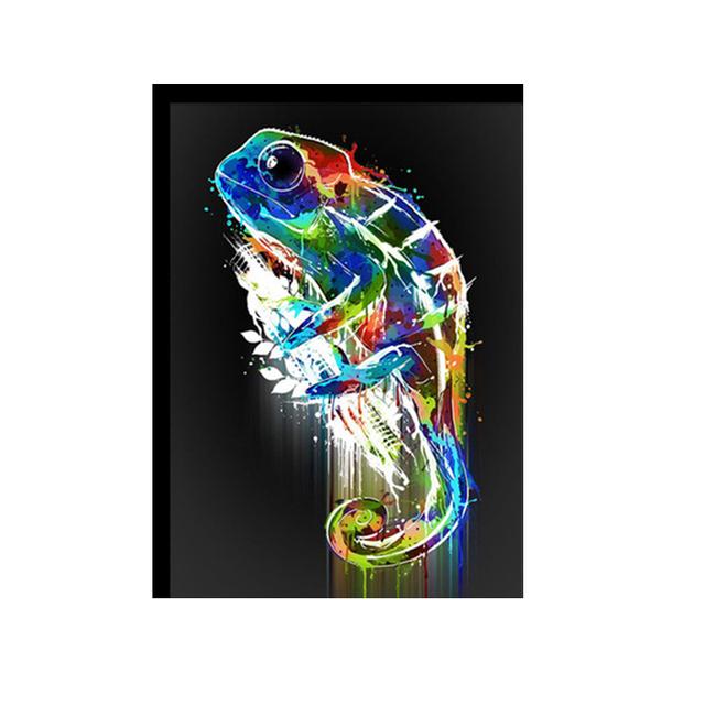 Abstract Graffiti Aesthetics Animal Canvas Paintings Chameleon Wall Art Posters and Prints Modern Artwork Living Room Home Decor No Frame