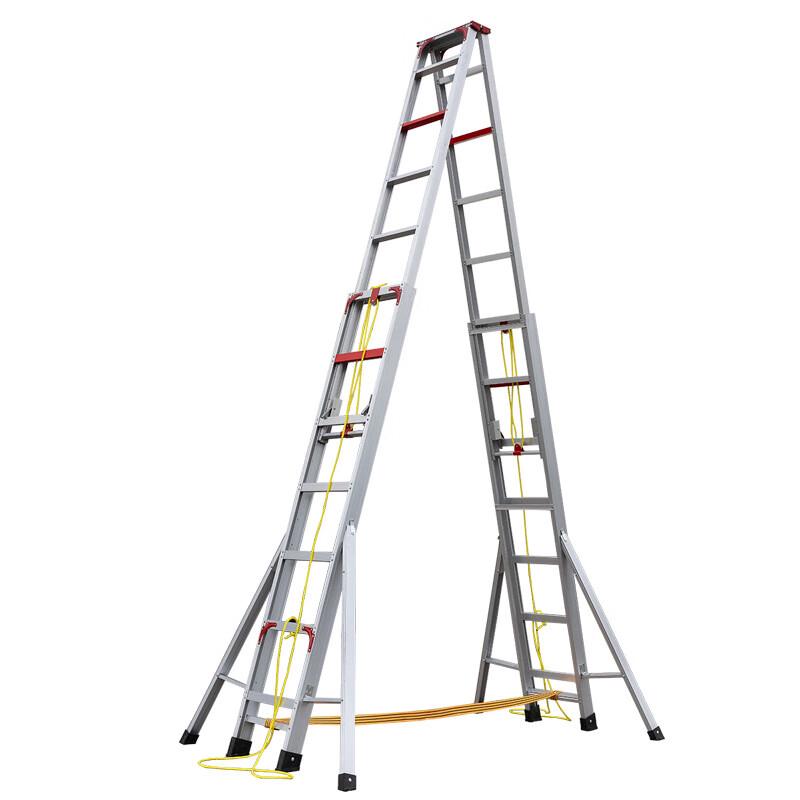 Shanshuo Heavy-Duty Telescopic Foldable A-Frame Ladder