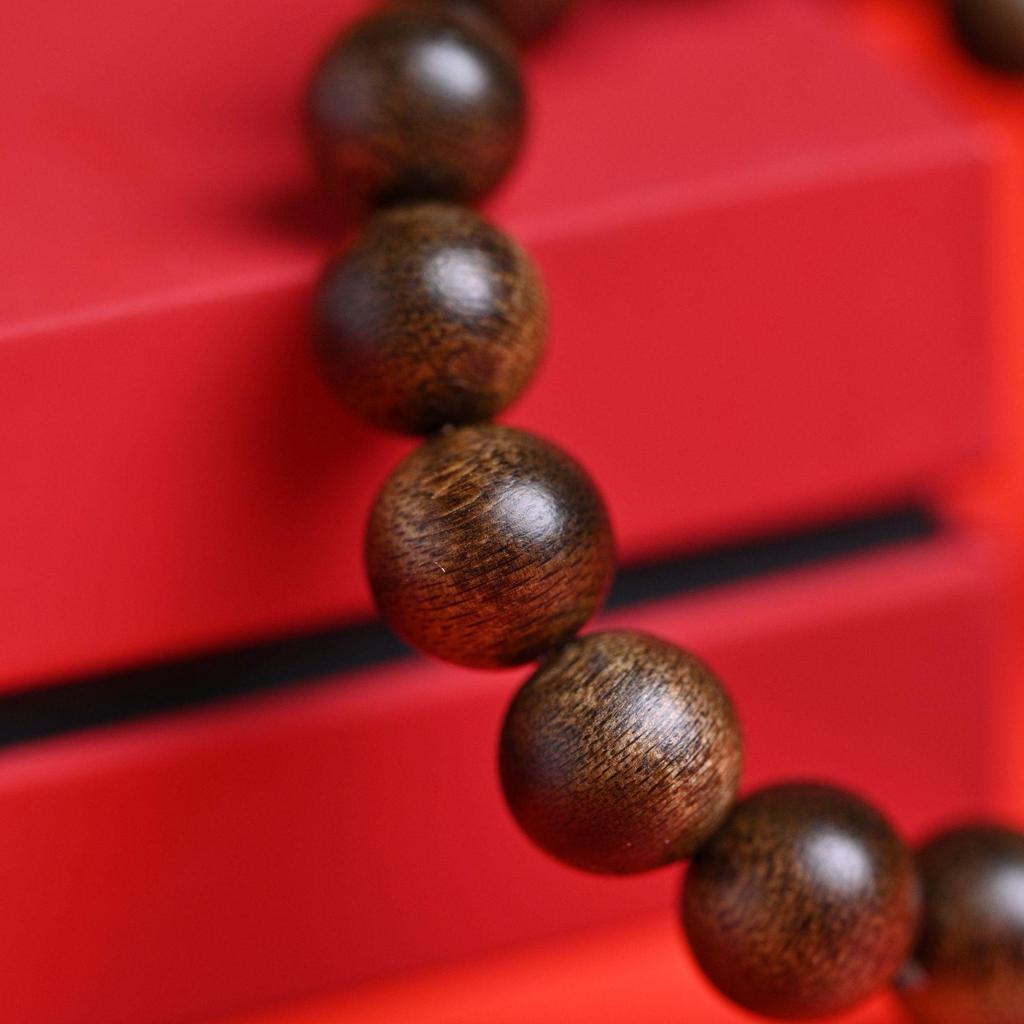 Nha Trang Agarwood Bracelet: Natural White Qi/Purple Qi/Phu Son Red, Jade-Like Sinking Water, Single Circle