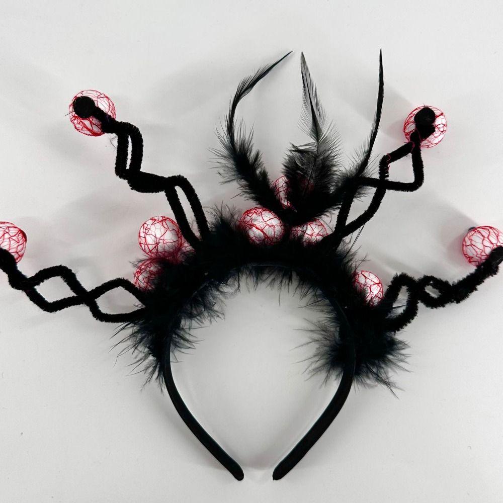 Lightweight Halloween Eyeball Headband Headdress Horror Hair Hoop Spooky Hairband  Festival