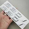 3D ABS Chrome Car Letters Logo 218i 220i 230i Badge Rear Trunk Emblem Sticker For BMW 218i 220i 230i 225i F44 F45 Tail Marking