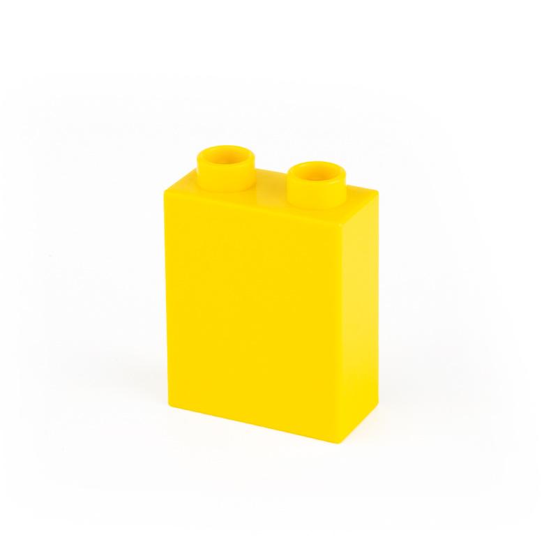 High Brick 1x2 10pcs/lot DIY Classic Education Building Blocks Compatible With Duplo Large Bricks Plastic Toys For Children