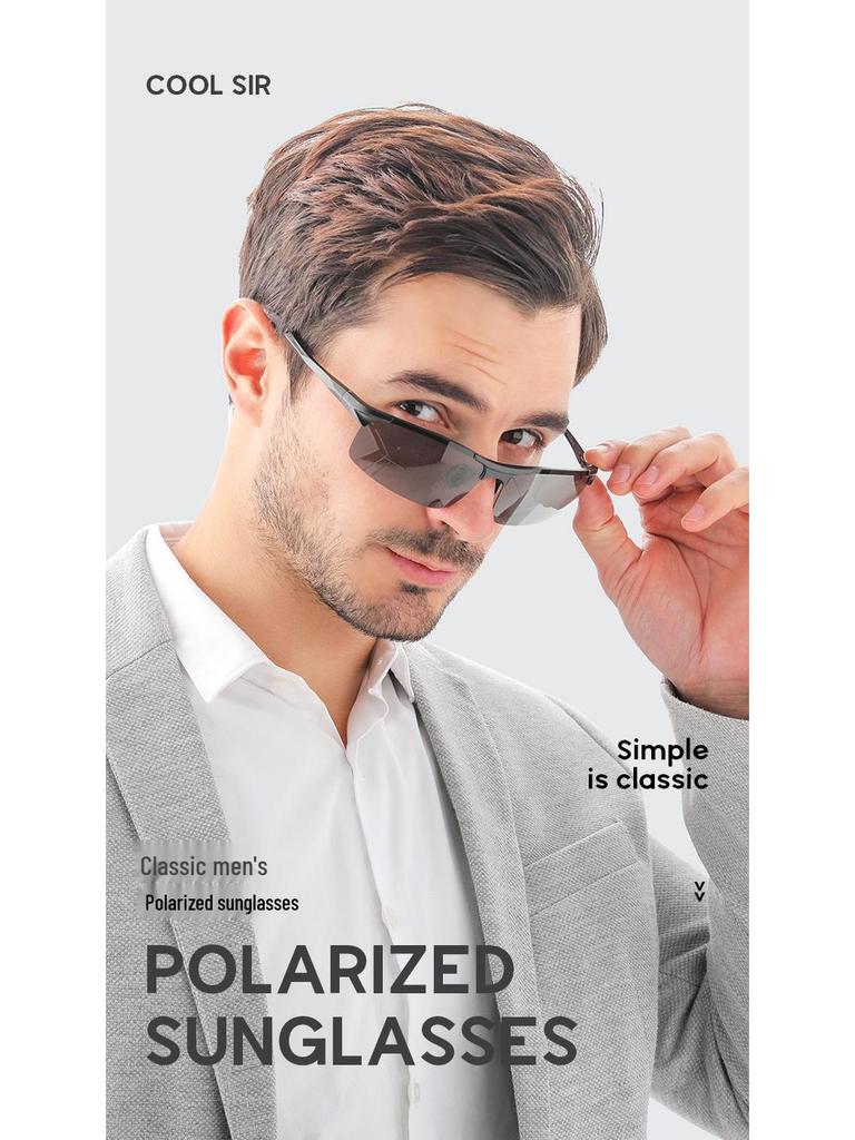 Men's Polarized Aluminum-Magnesium Sunglasses 8177 - Day & Night Vision