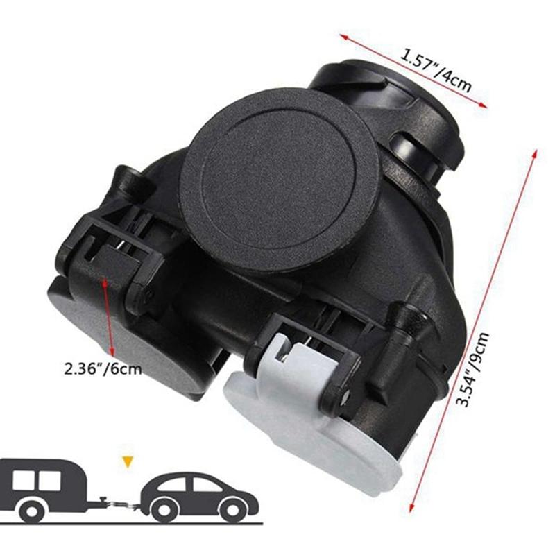 M63K-Husvagn Husbil Dragkrok Adapter Släpvagnsadapter Kontaktuttag Omvandlare 13-polig till 7-polig N&S Släpvagnskontakt