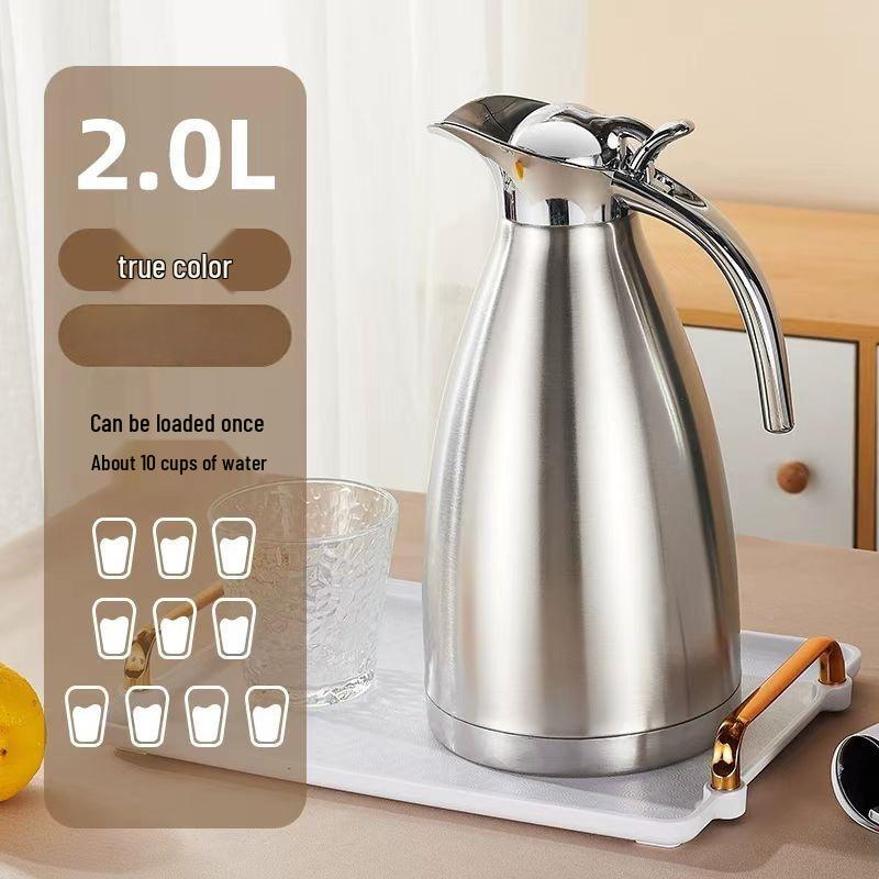 

2 л Чайник для горячей и холодной воды из нержавеющей стали 304 с двойными стенками в европейском стиле 1.5L Cold Water