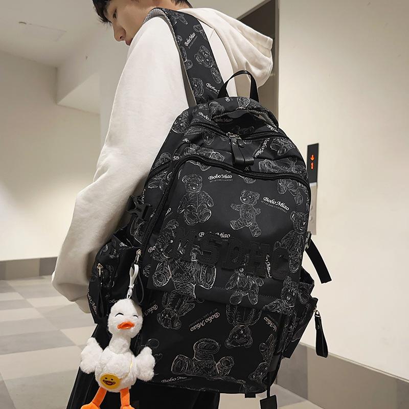 Primary School Girls Junior High School Students Burgundy Large Capacity Boys Backpack College Students Backpack