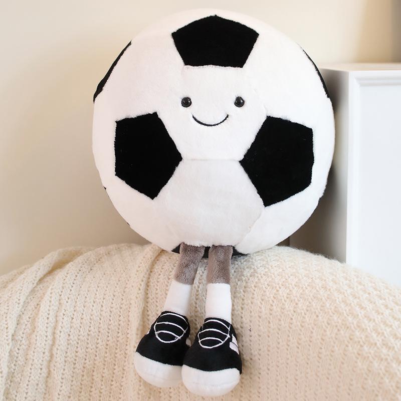 

Creative Basketball Soccer Baby Doll Plush Toy Playing Basketball Doll Children S Soothing Ragdoll Birthday Gift diameter 28cm (0.25kg)