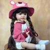 BZDOLL Realistic Lifelike Full Vinyl Body Doll with Long Hair Reborn Baby Girl 55 CM 22 Inch Princess Toddler Bebe