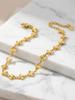 18K Gold Plated Anklet, Stainless Steel Lucky Foot Chain, Minimalist Ankle Bracelet for Women Beach Jewelry
