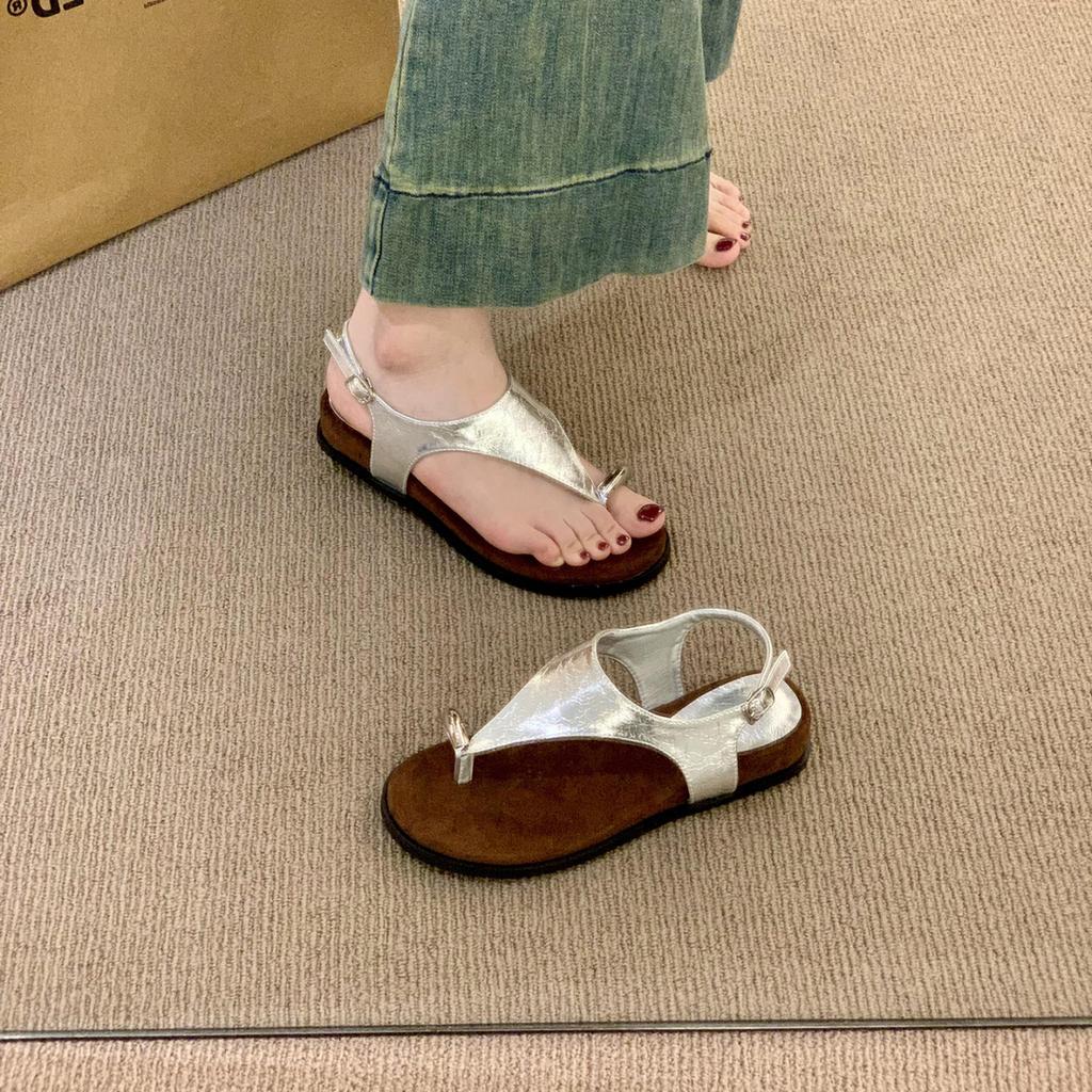 French high-end platform sandals women's 2025 new summer wear heightening fairy wind cover toe Roman shoes