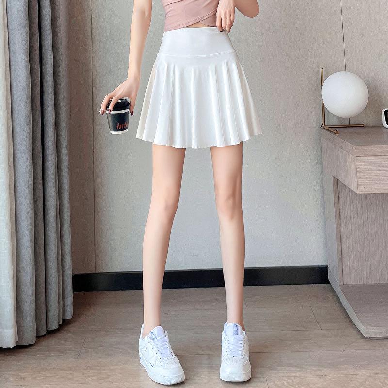 Dámská letní 2025 rychleschnoucí sada sportovního oblečení na badminton a tenis s plisovanou sukní