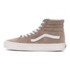 Vans נעלי סקייט היי-טופ קז'ואל Sk8 נעלי סניקרס יוניסקס חום לבן VN0A5JMJ8DT