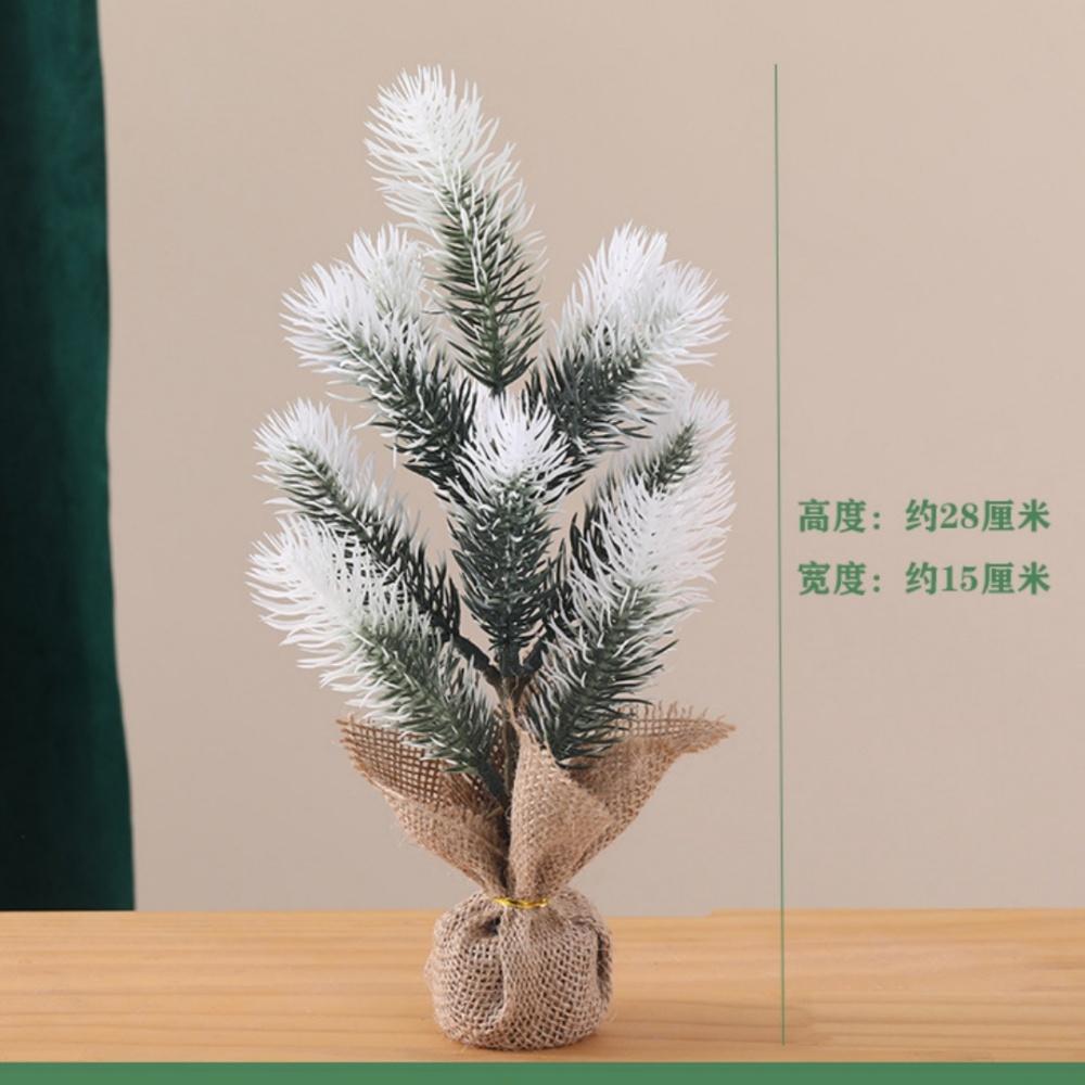Simulated Mini Christmas Tree Pine Needles Christmas Trees Tabletop Ornament New Year Gift Supplies Desk Decoration
