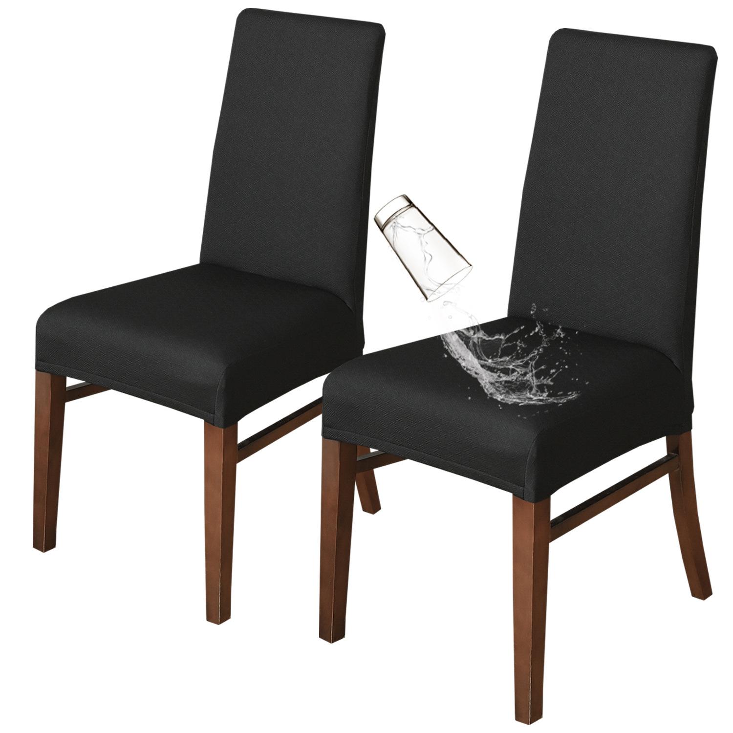 

Клетчатый жаккардовый водоотталкивающий эластичный чехол на стул со средней спинкой для дома, повседневный чехол на обычный стул 45*38cm