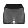 Womens See-through Miniskirt Sheer Mesh Low Rise Pencil Skirt Nightwear