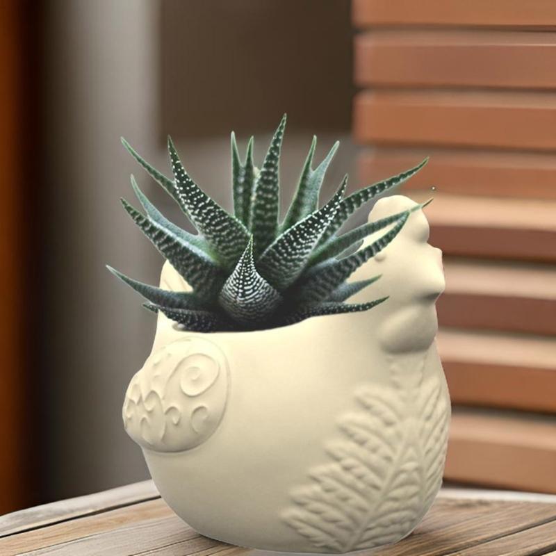 Multifuntional Silicone Vase Mold Hen Shape Planter Moulds for Succulent Planters and Creative Homes Decorations