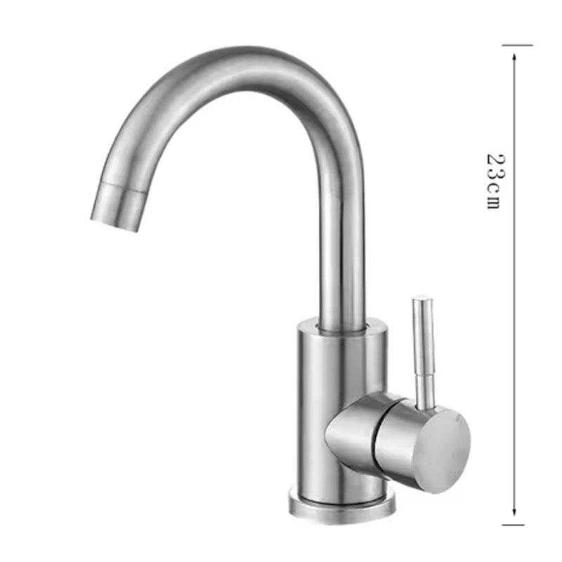 Black Nickel Bathroom Basin Stainless Faucet Steel Hot Cold Wash Mixer Crane Tap 360 Rotation Sink Faucets Single Handle
