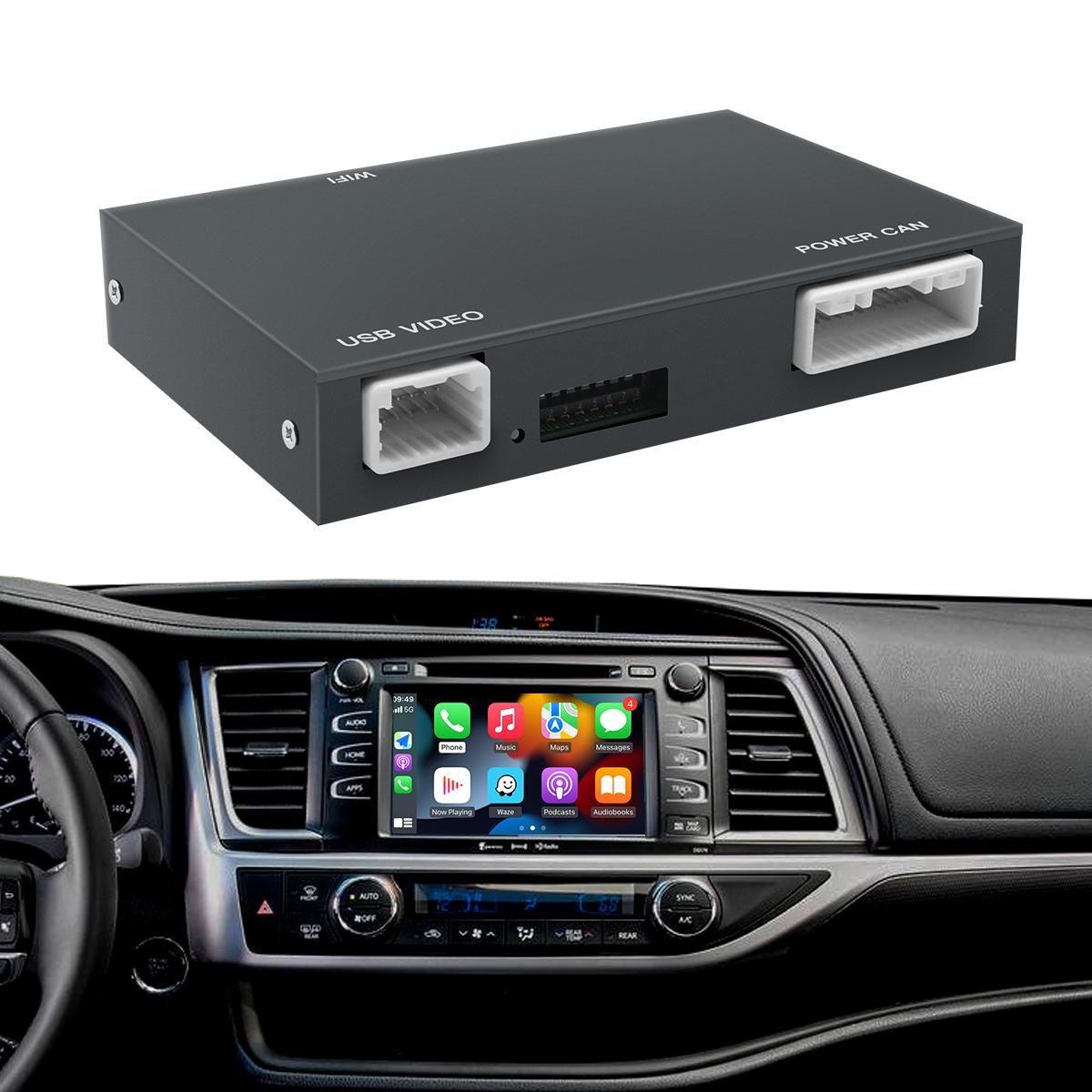 

AUTOABC Wireless Carplay Android Auto for TOYOTA Touch2 Entune2.0 Highlander Tundra Sienna Prius Yaris Camry CHR Module Decoder for Toyota cars