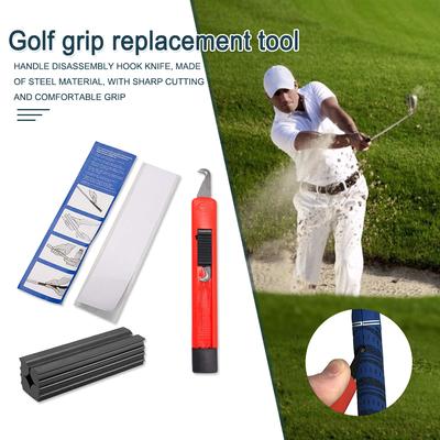 Professional Golf Club Grip Repair Kit 13 Golf Grip Tape Strips Replacement Removal Repair Tool Set Rubber Vise Clamp
