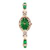 Montre à Quartz pour Femme – Luxe Abordable, Style de Niche, Tendance & Étanche, Avec des Accents Verts et un Bracelet
