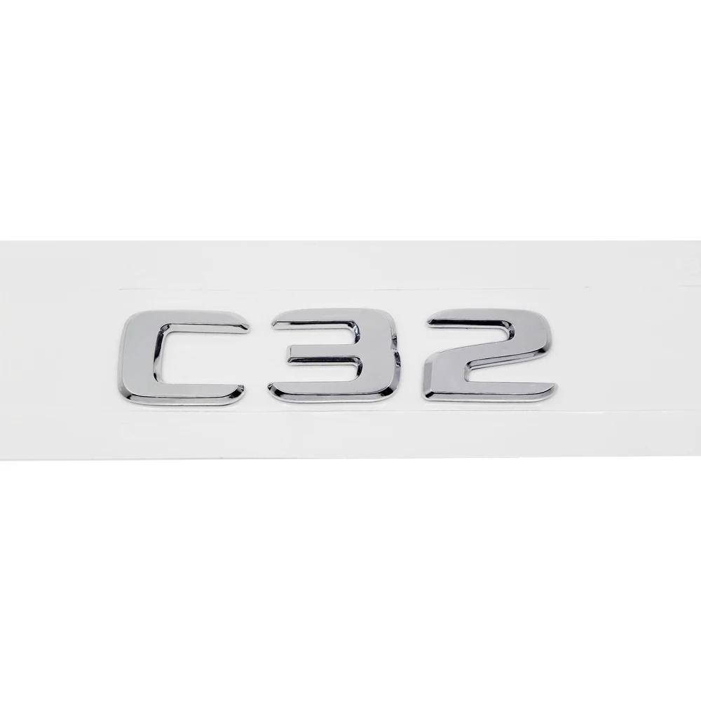 ABS Plastic C32 C36 C63 Trunk Rear Logo Badge Emblem Sticker for Mercedes Benz C Class W201 W202 W203 W204 W205 mm1
