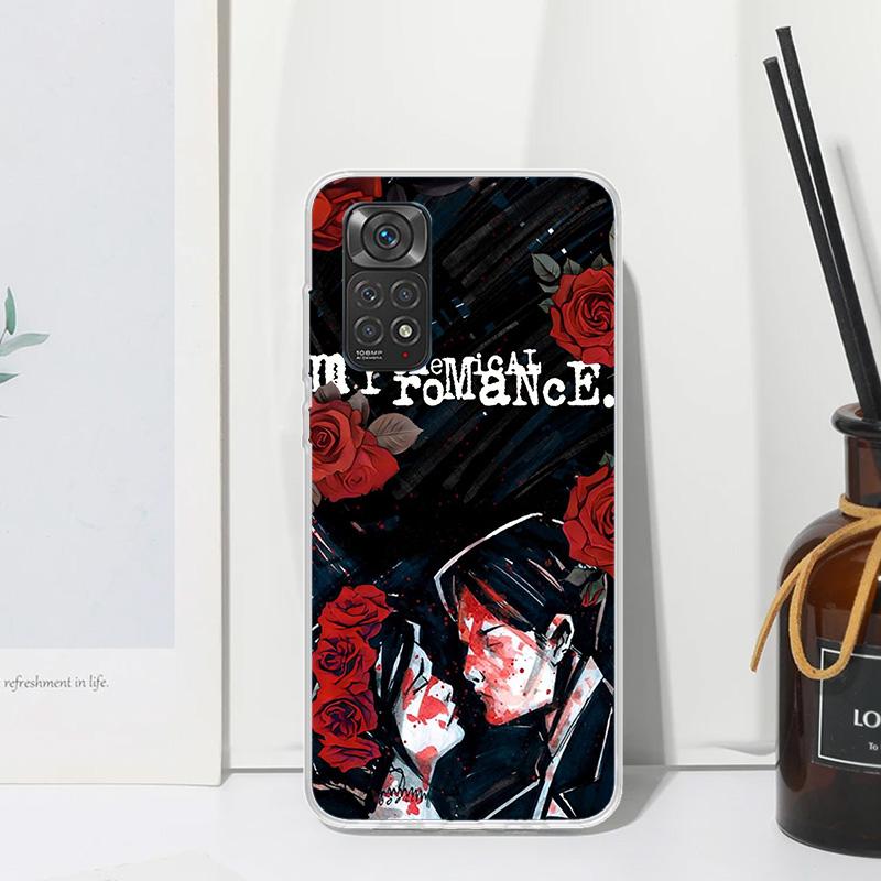 My Chemical Romance MCR Phone Case For Xiaomi Redmi Note 15 13 14S 14 Pro Plus 12S 11S 10S 12 11E 10 11T Art Fundas Back Cover R