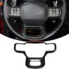 Interior Accessory Car Steering Wheel Cover Trim Dry Carbon Fiber For Ford F150 Raptor -2024