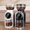 Adjustable Electric Coffee Grinder with Steel Core for Hand Drip and Italian Style Brewing