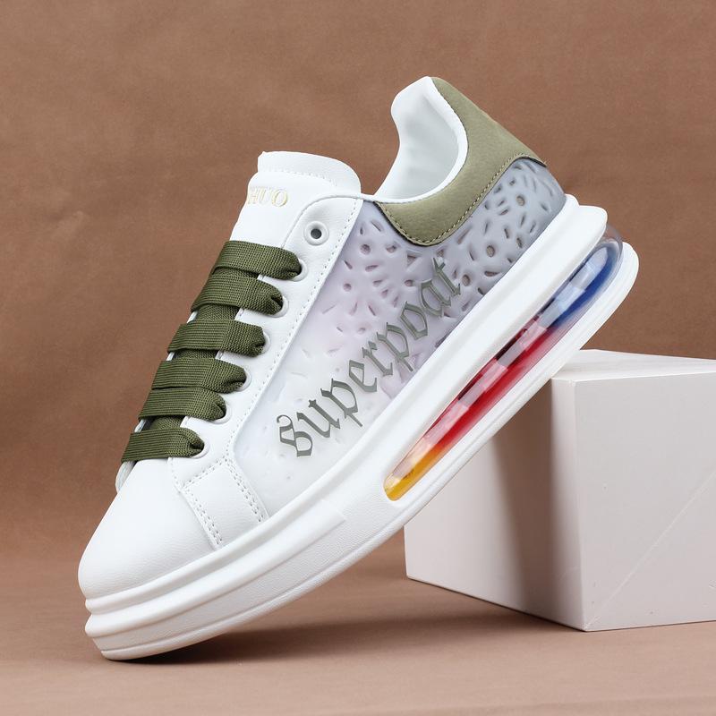 

Мужчины и женщины с одинаковой воздушной подушкой. Маленькие белые туфли. Мужская модная обувь. Повседневная спортивная обувь для пар. Универсальная обувь. 42