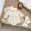 Sweet Baby Girl Princess Bow Romper