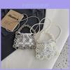 Chic Korean Style Unisex Pearl Decorated Children Shoulder Bag For Spring And Summer