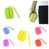 Pure Color Simple Coin Purse With Lanyard Key Case Fashion Students Bus Card Cover  Students