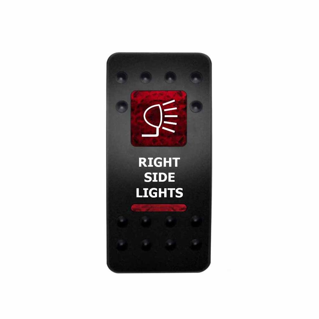 12V 24V Car Boat LED Button Switches Dual RED Lights 5P SPST Waterproof Rocker Switches for ARB Marine RV 4×4 Caravan