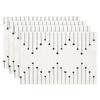 Light Grey Farmhouse Woven Rustic Placemats Set of 6,12x18 Seasonal Holiday Macrame Burlap Kitchen Dining Table Decoration for Home Party Decor