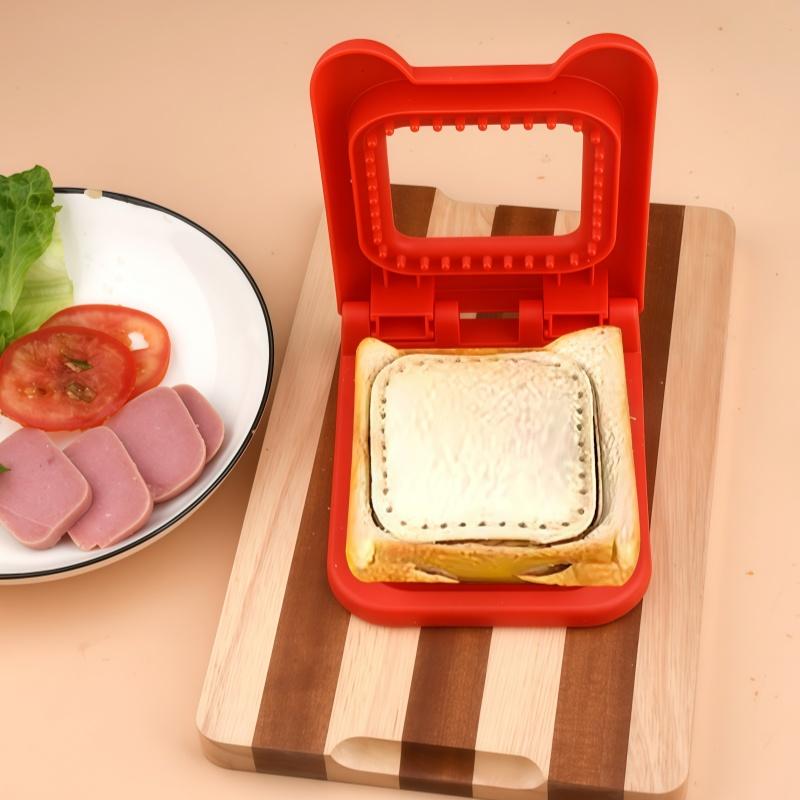 Sandwich Cutter And Sealer Flip Sandwich Cutting Tool For Kids Lunch Stainless Steel Blade Sandwich Bread Toast Mold
