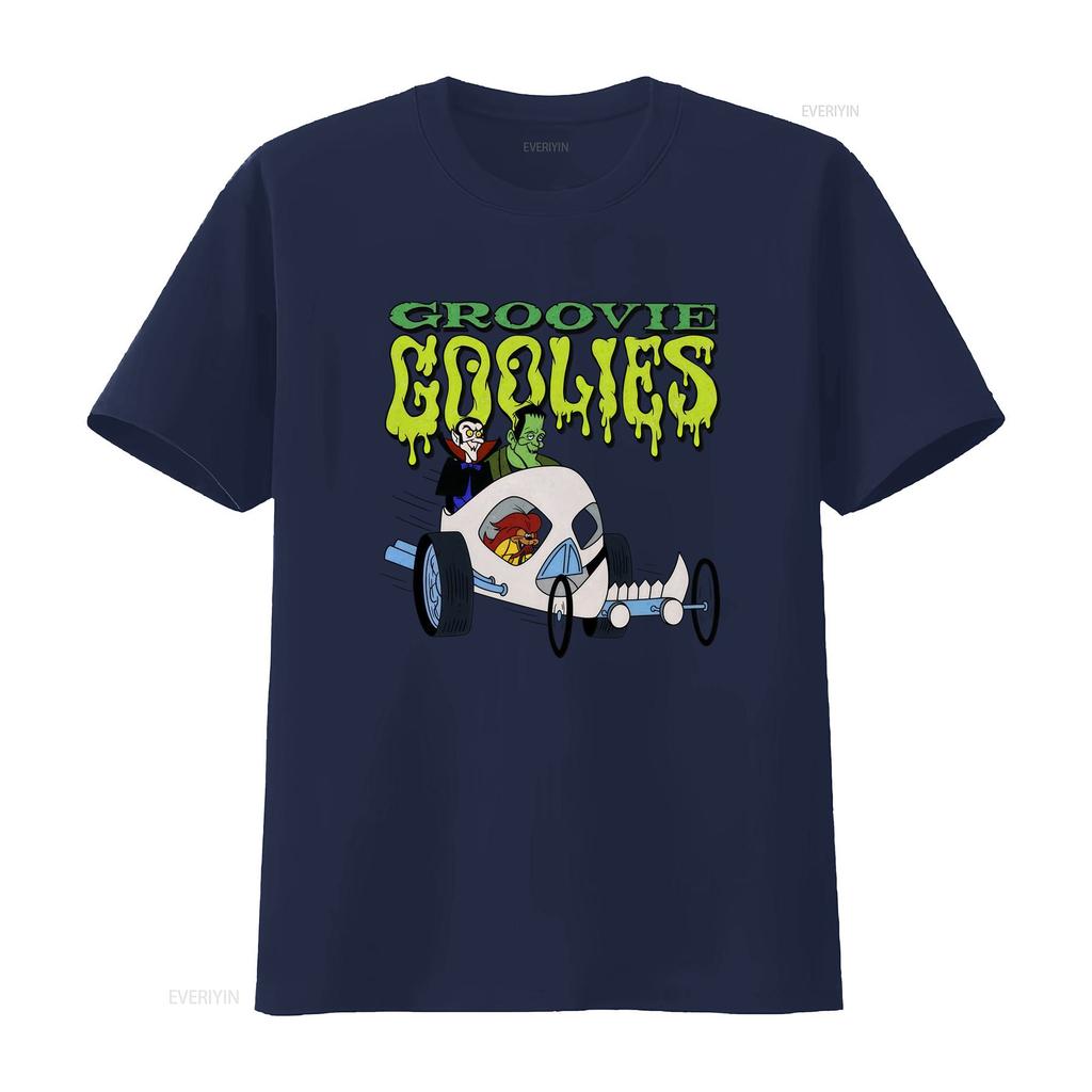 Groovie Goolies T Shirt Size L Black 70s Cartoon Horror Cult Vintage Top For Everyday Wear Comfortable Unisex Slightly